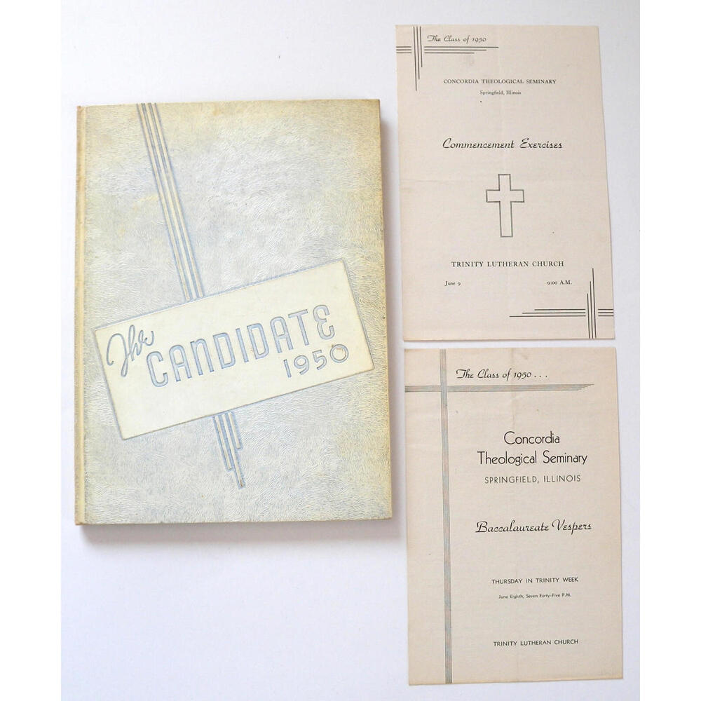Springfield IL Concordia Theological Seminary Yearbook Illinois 1950